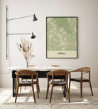 Plakat WISŁA - Mapa miasta