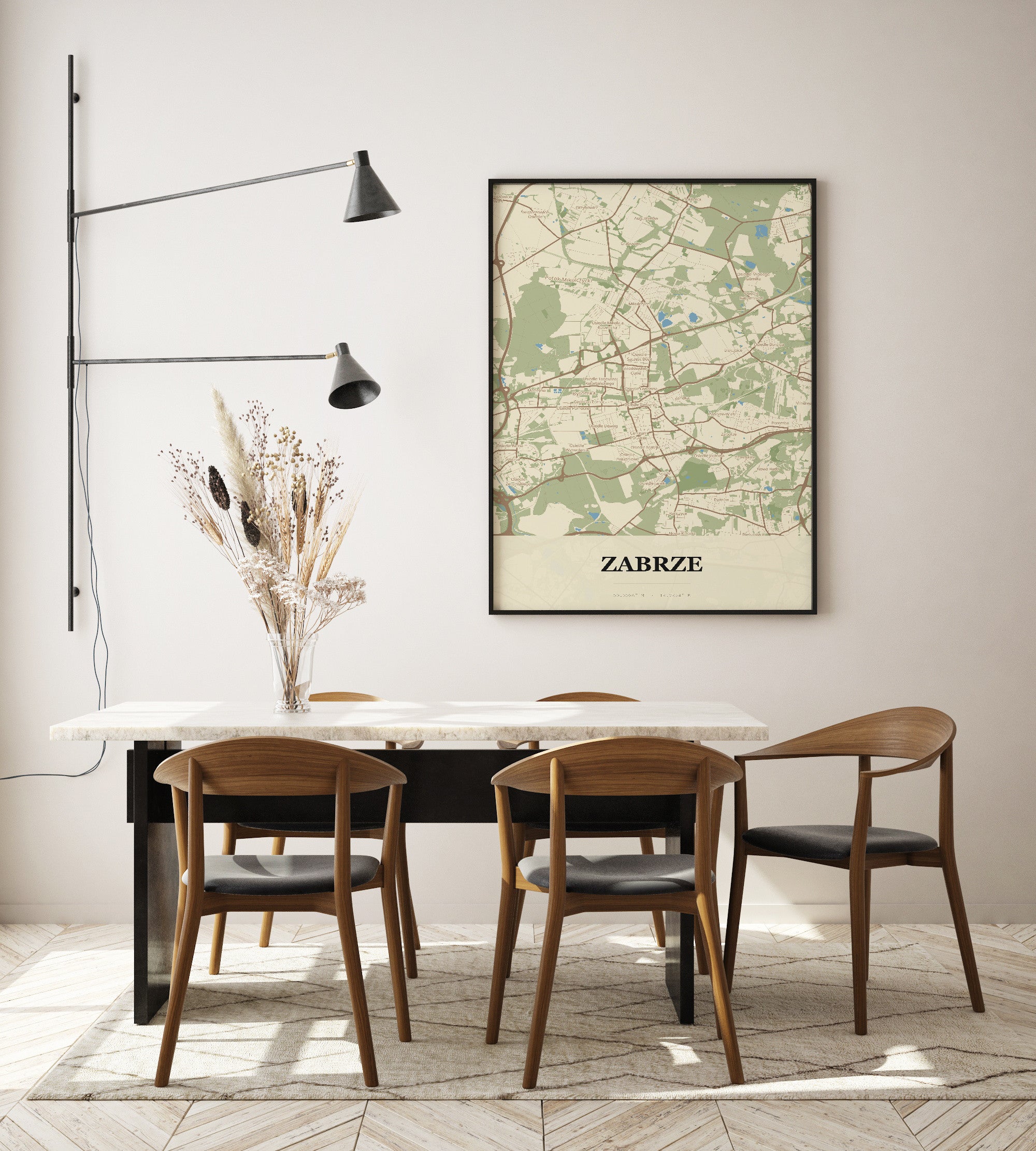 Plakat ZABRZE - Mapa miasta