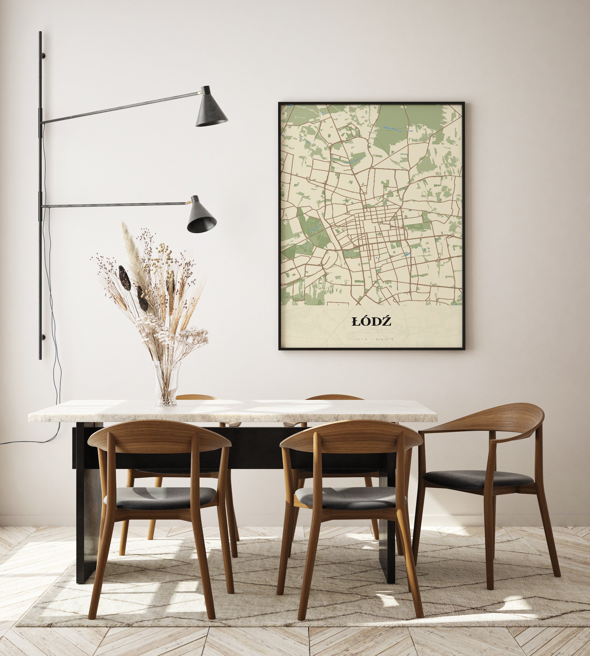 Plakat ŁÓDŹ - Mapa miasta