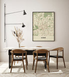 Plakat ŁÓDŹ - Mapa miasta