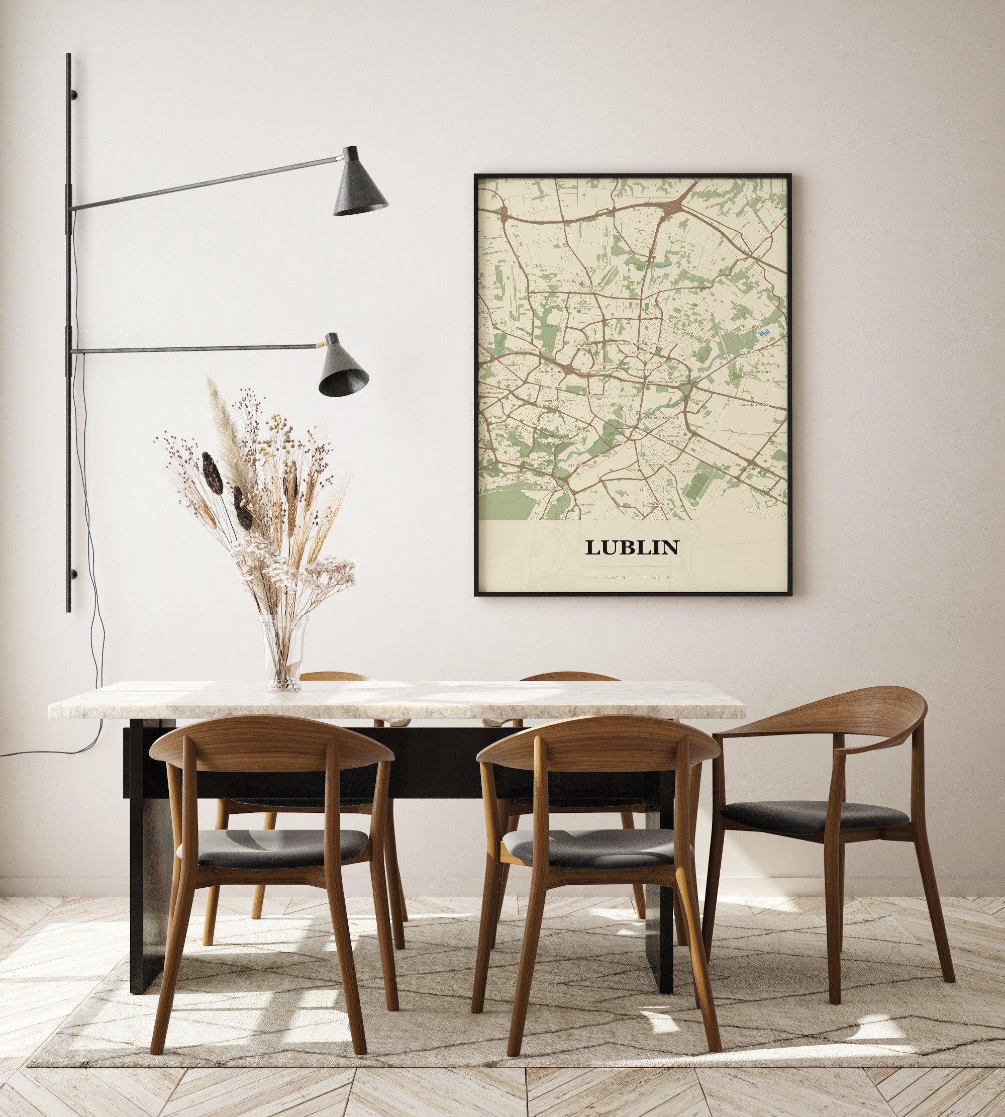 Plakat LUBLIN - Mapa miasta