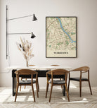Plakat WARSZAWA - Mapa miasta