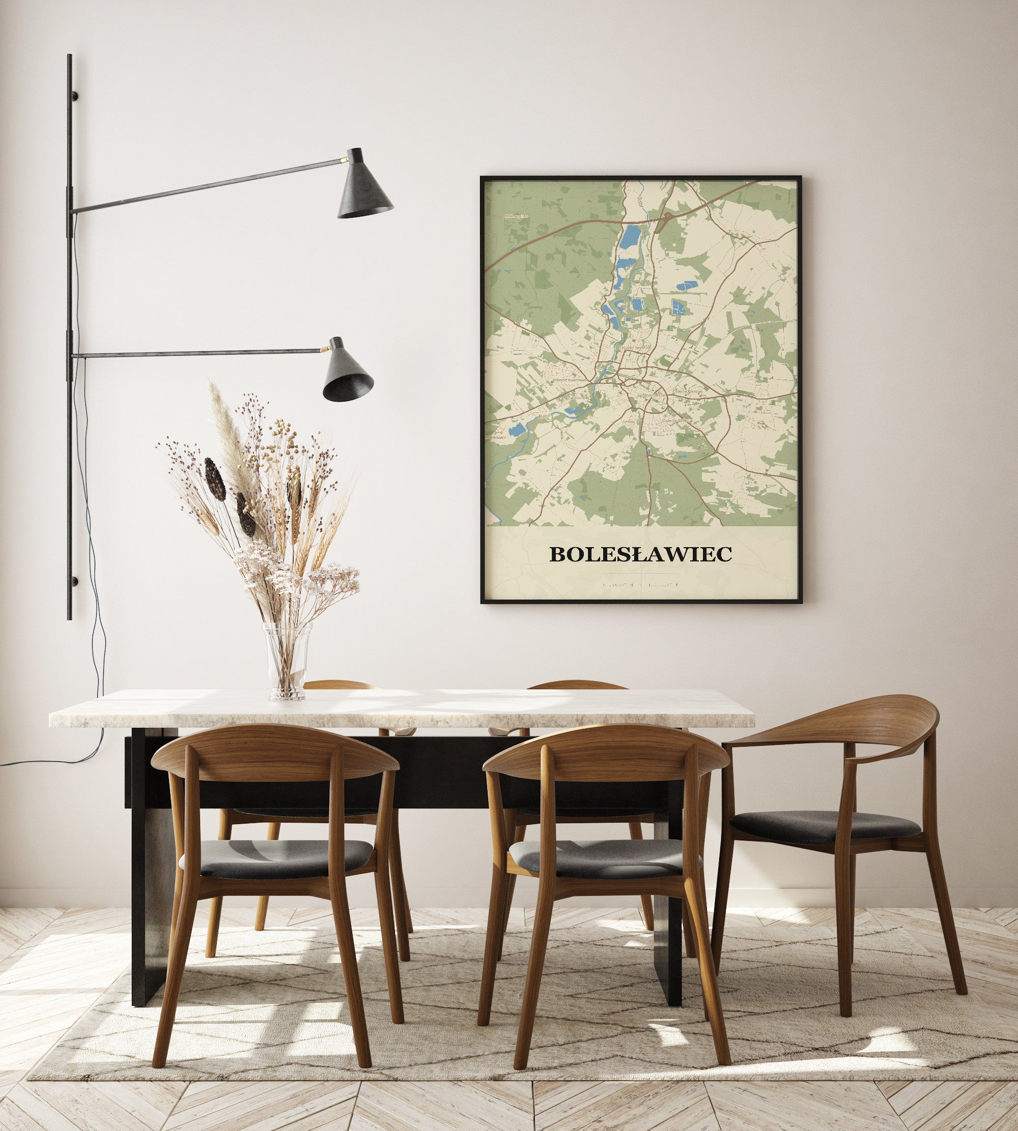 Plakat BOLESŁAWIEC - Mapa miasta