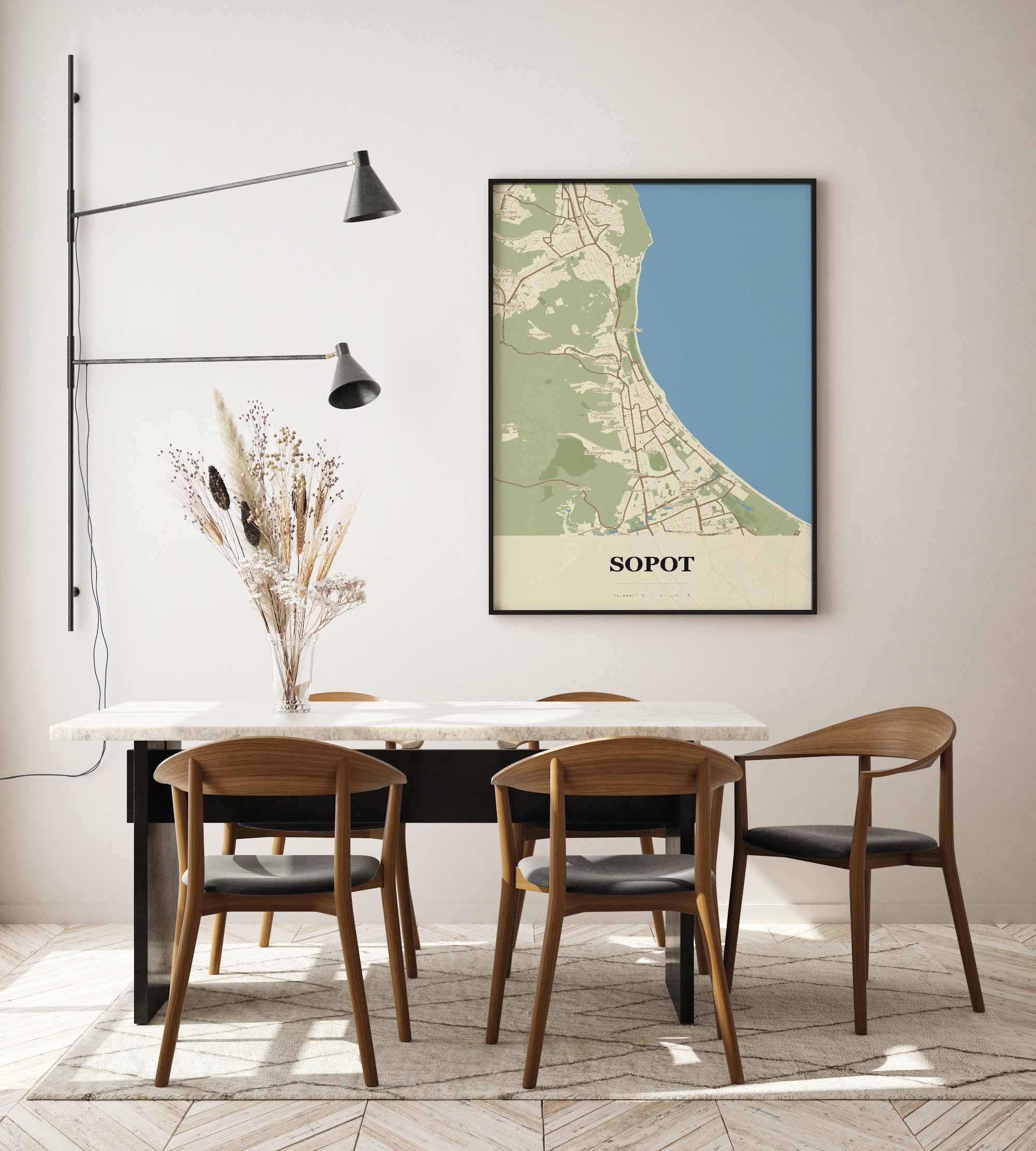 Plakat SOPOT - Mapa miasta