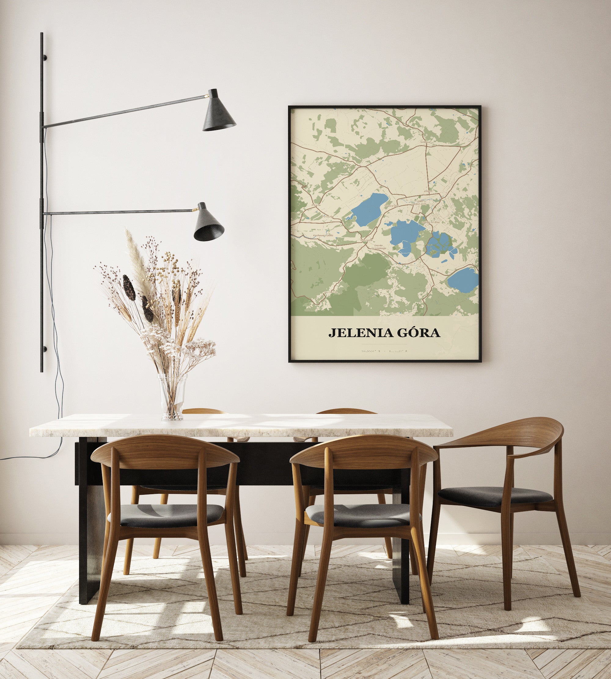 Plakat JELENIA GÓRA - Mapa miasta