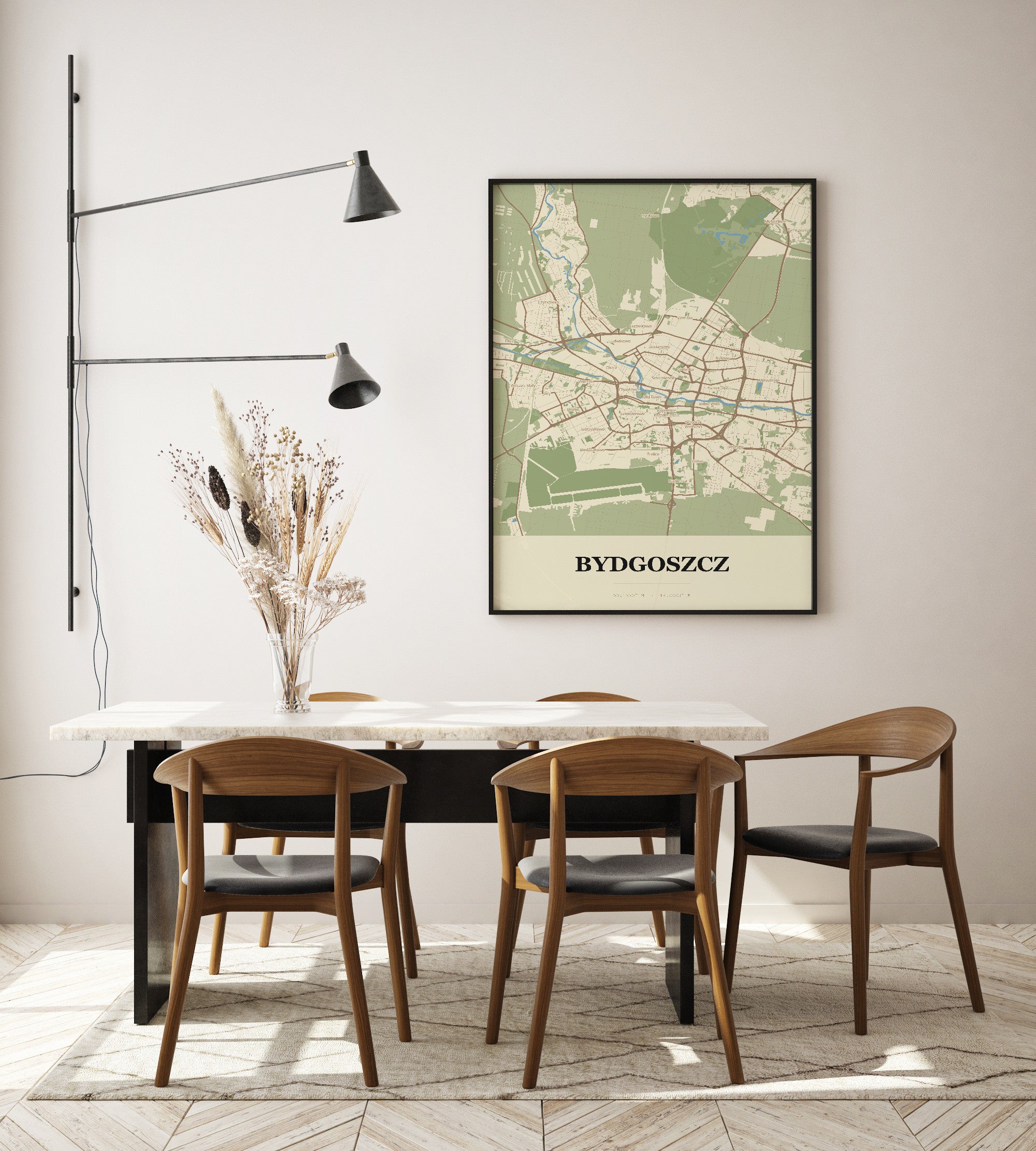 Plakat BYDGOSZCZ - Mapa miasta