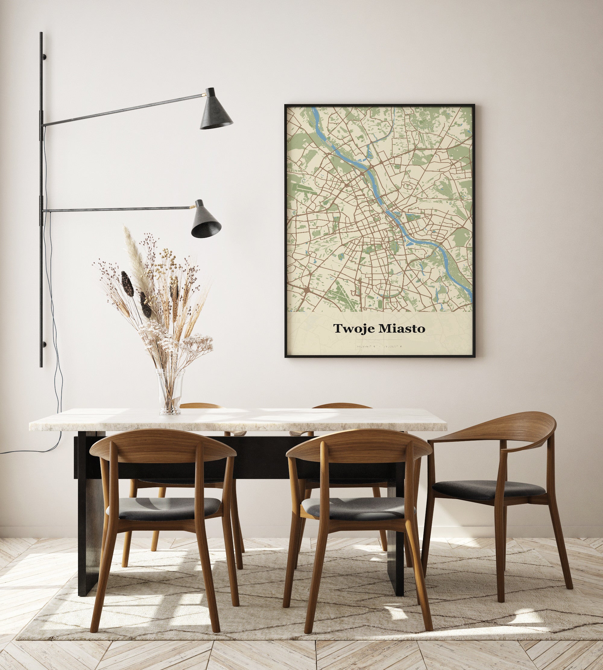 Plakat Twoje Miasto - Mapa miasta