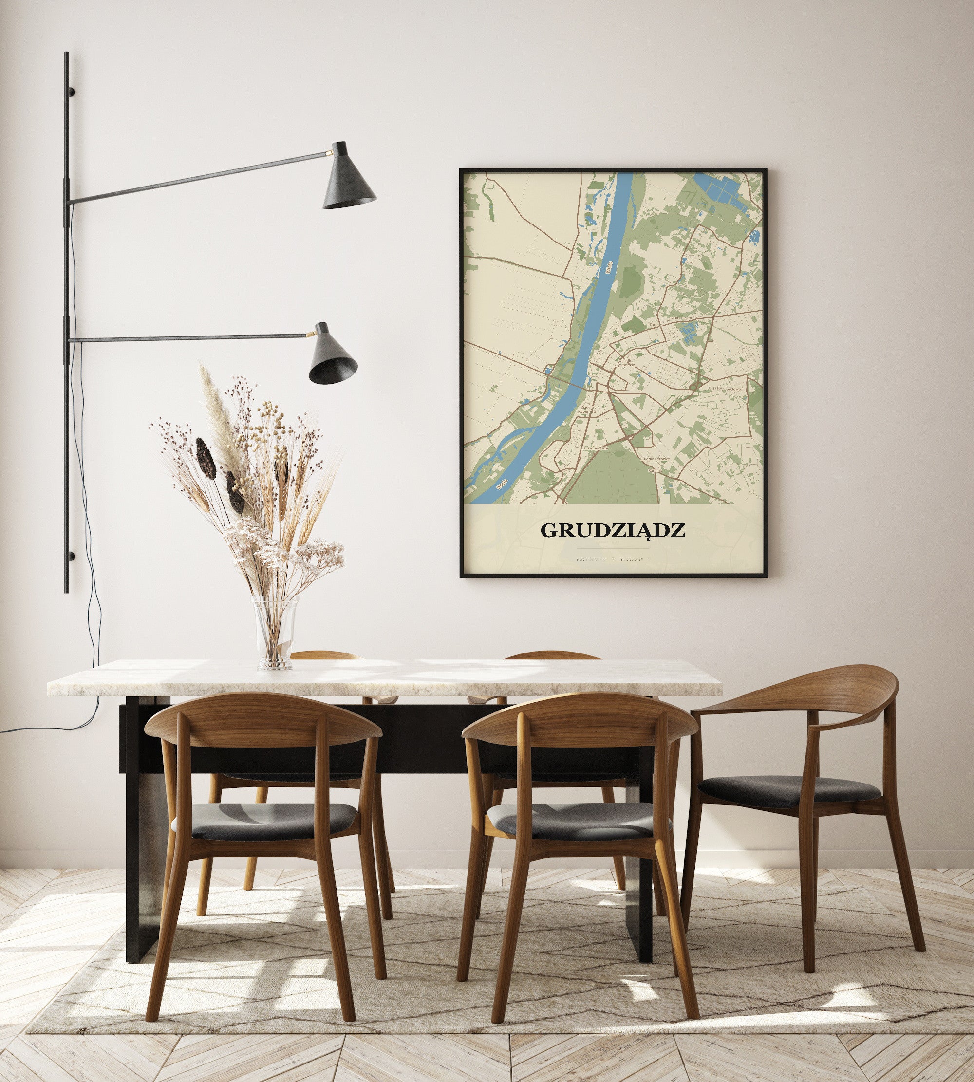 Plakat GRUDZIĄDZ - Mapa miasta