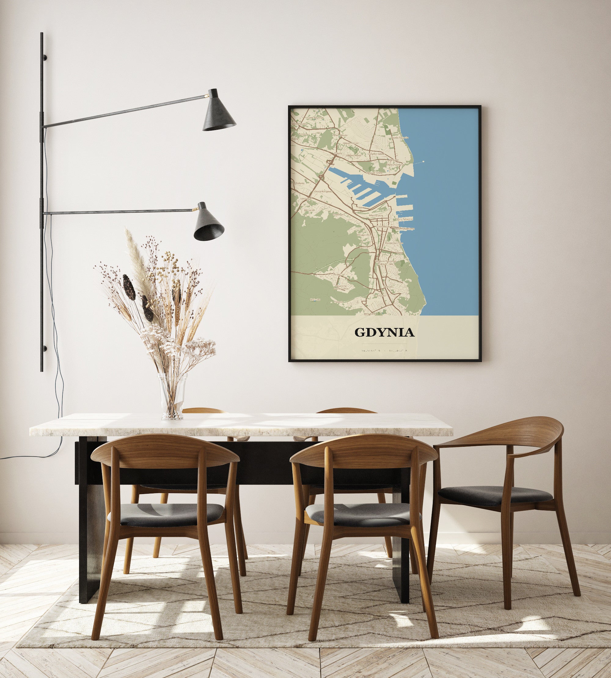 Plakat GDYNIA - Mapa miasta