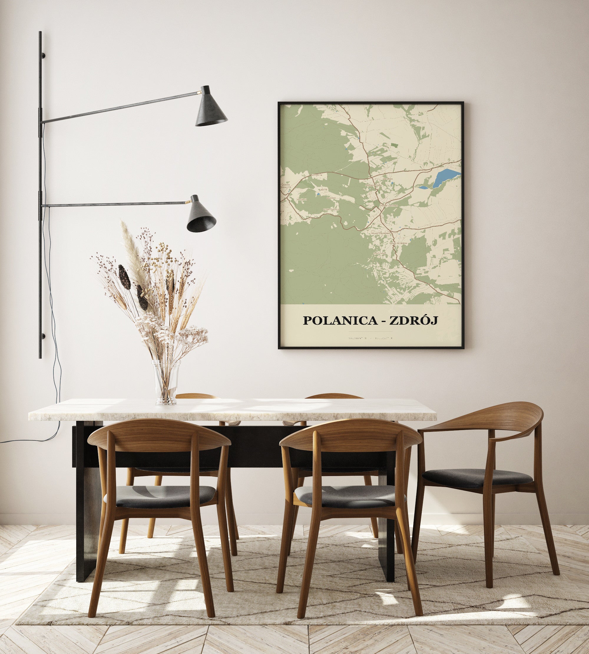 Plakat POLANICA - ZDRÓJ - Mapa miasta