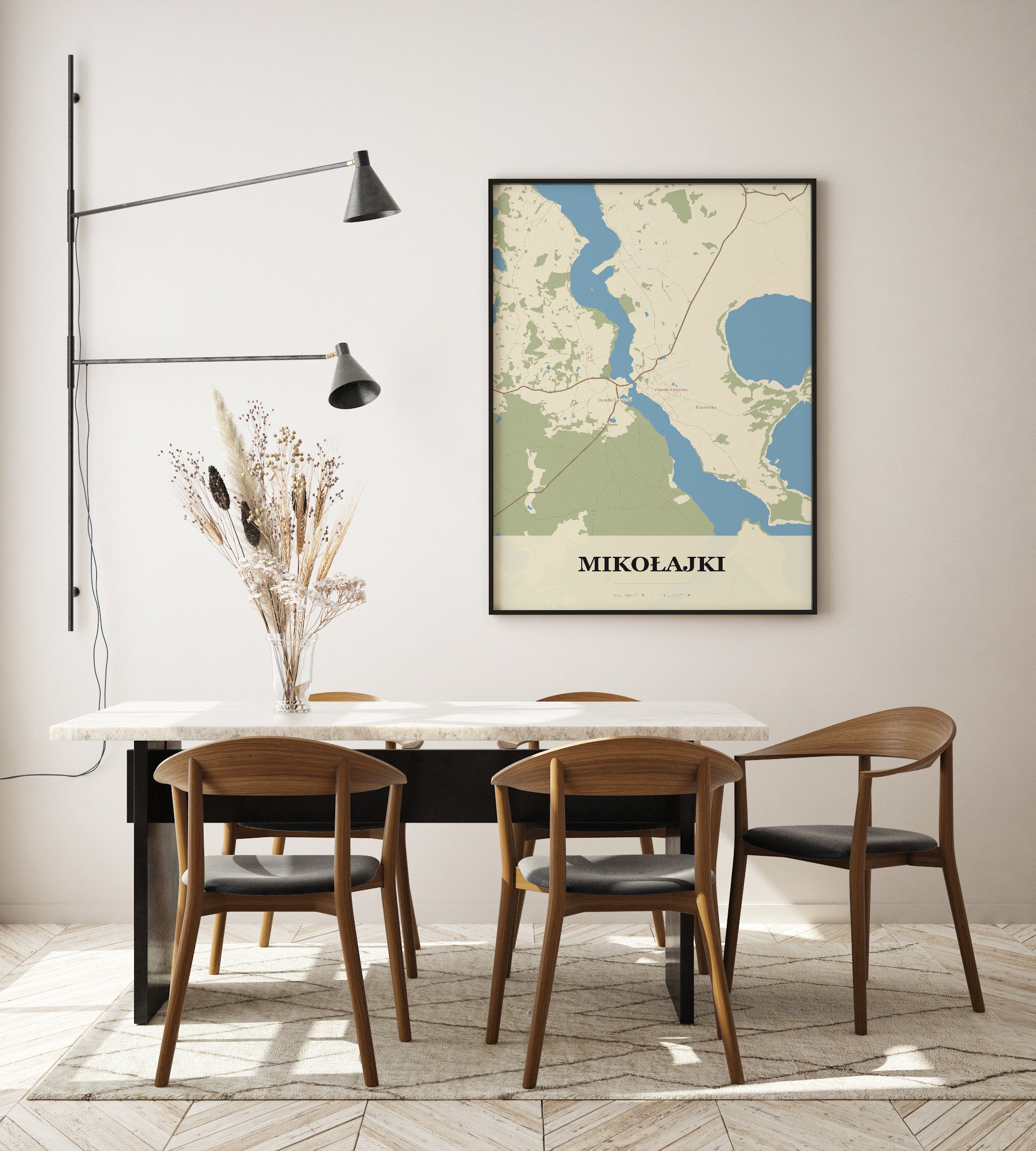 Plakat MIKOŁAJKI - Mapa miasta