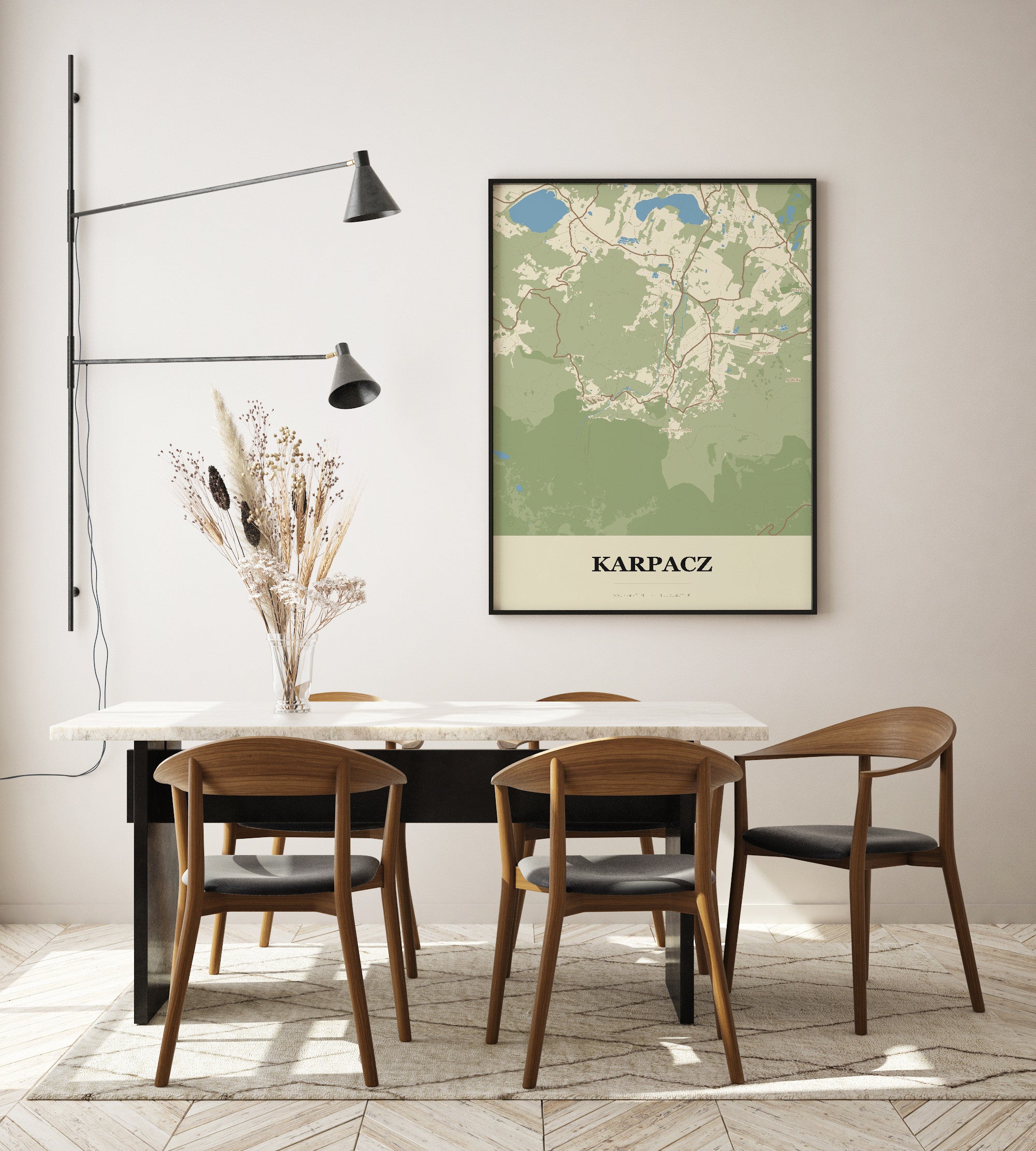 Plakat KARPACZ - Mapa miasta