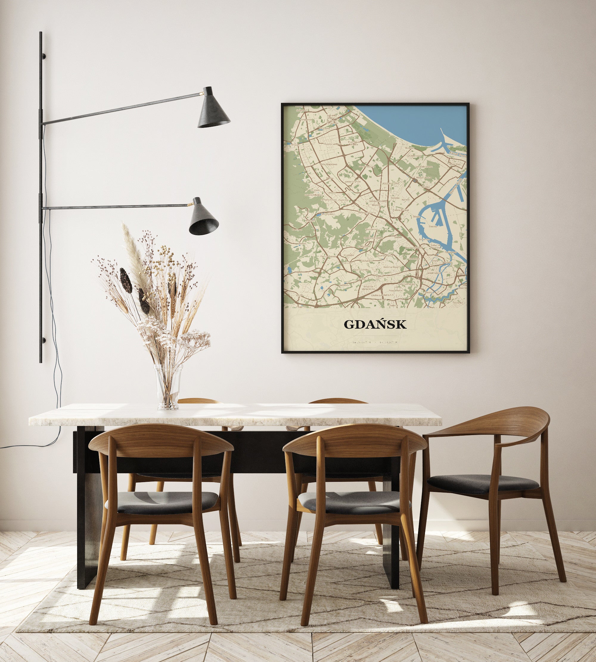 Plakat GDAŃSK - Mapa miasta