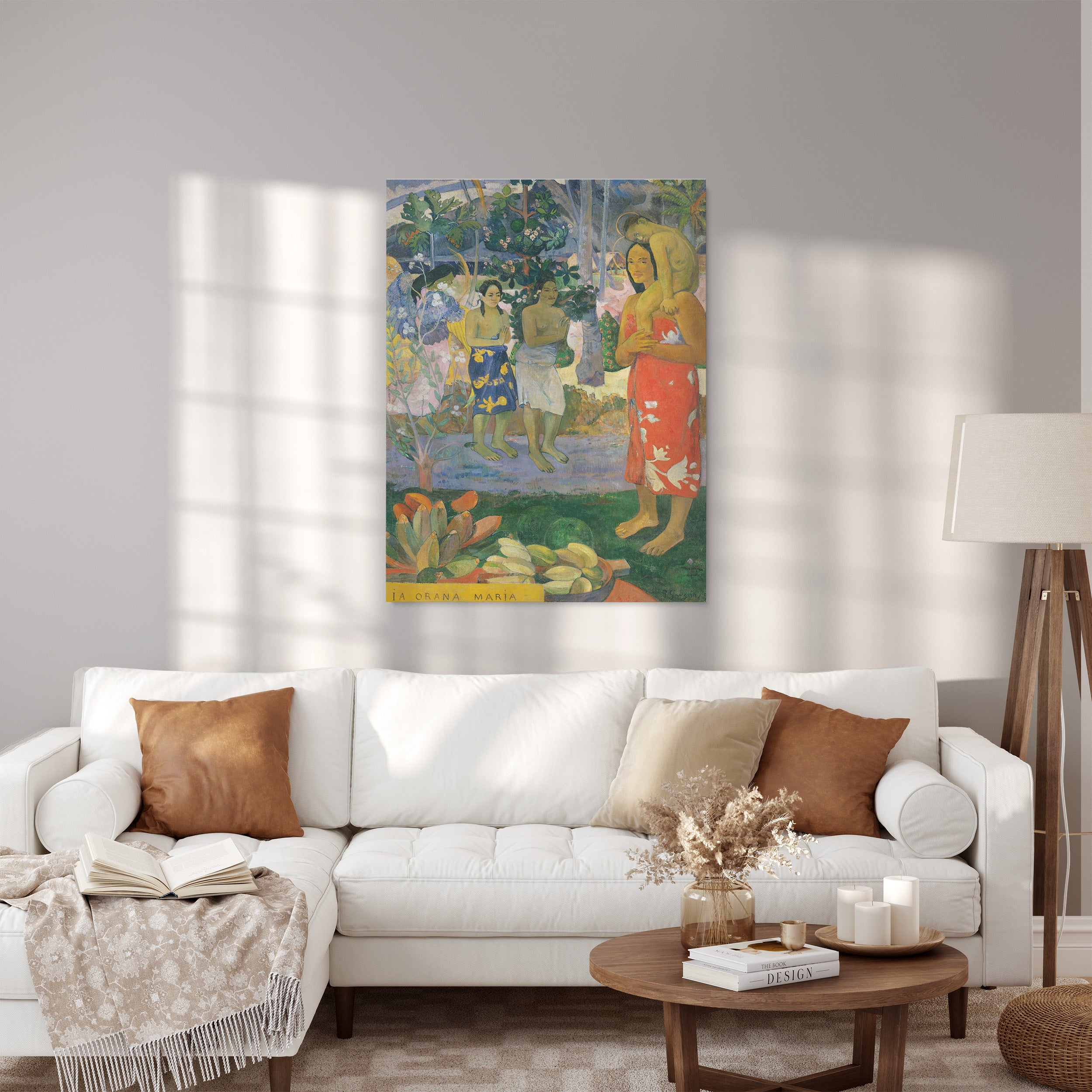 Obraz na płótnie La Orana Maria - Paul Gauguin - La Orana Maria_Canvas do salonu.jpg