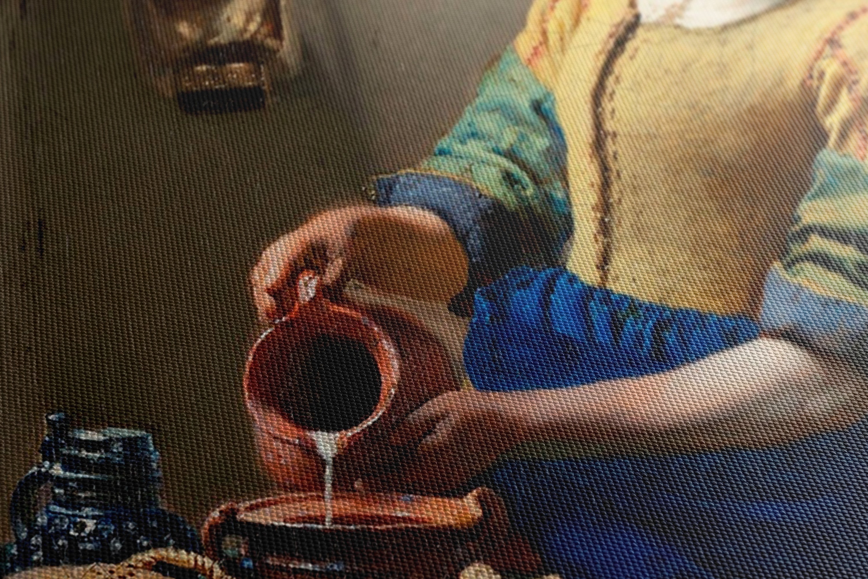 Obraz na płótnie Mleczarka - Klasyka w Sztuce - Mleczarka_Canvas szczegol.jpg