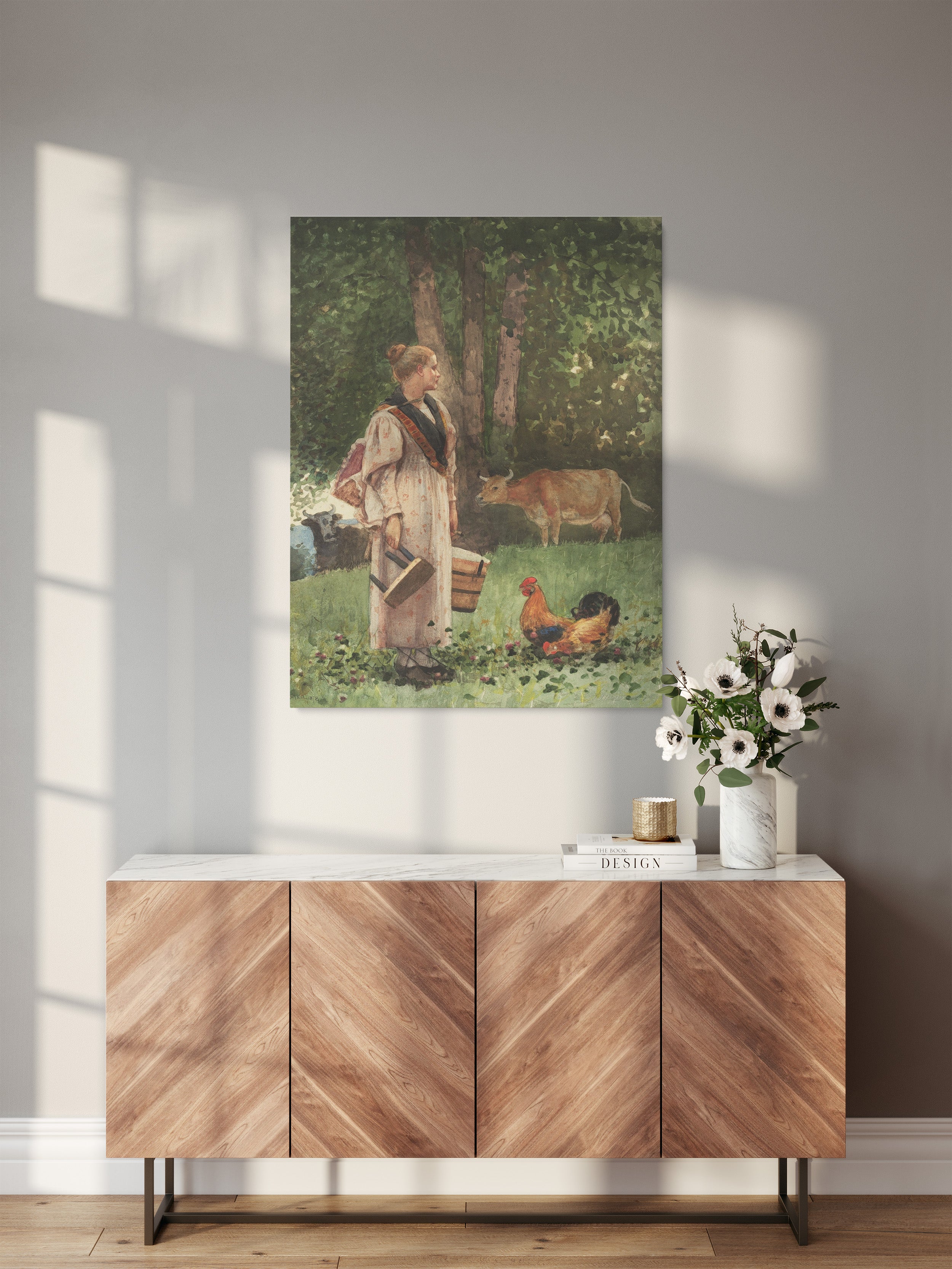 Obraz na płótnie "Mleczarka" - Winslow Homer - Mleczarka_Obraz do pokoju.jpg