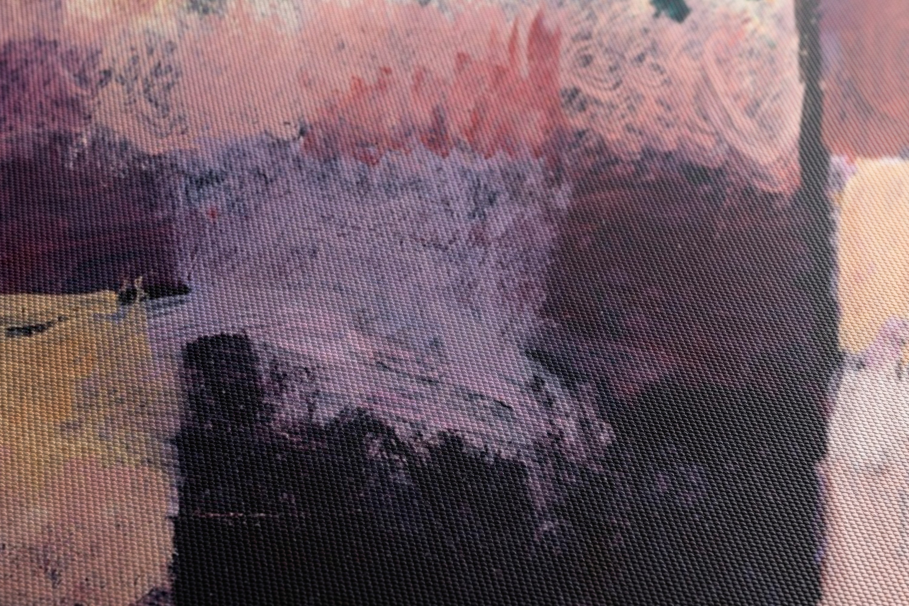 Obraz na płótnie "O motywie z Hammametu" – Paul Klee - O motywie z Hammametu_Canvas szczegol.jpg