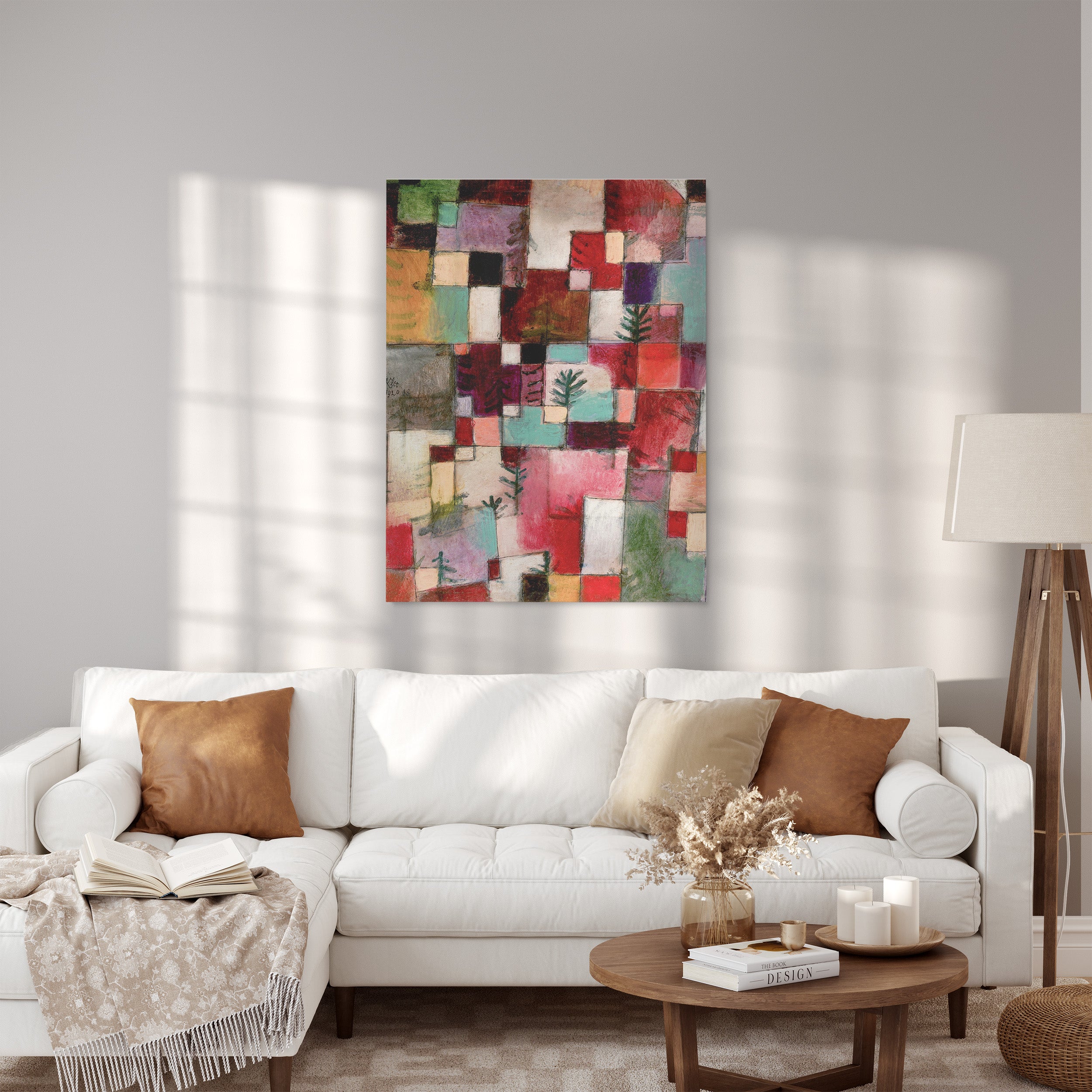 Obraz na płótnie "Rytmy czerwono-zielone i fioletowo-żółte" - Paul Klee - Obraz_Canvas do salonu.jpg