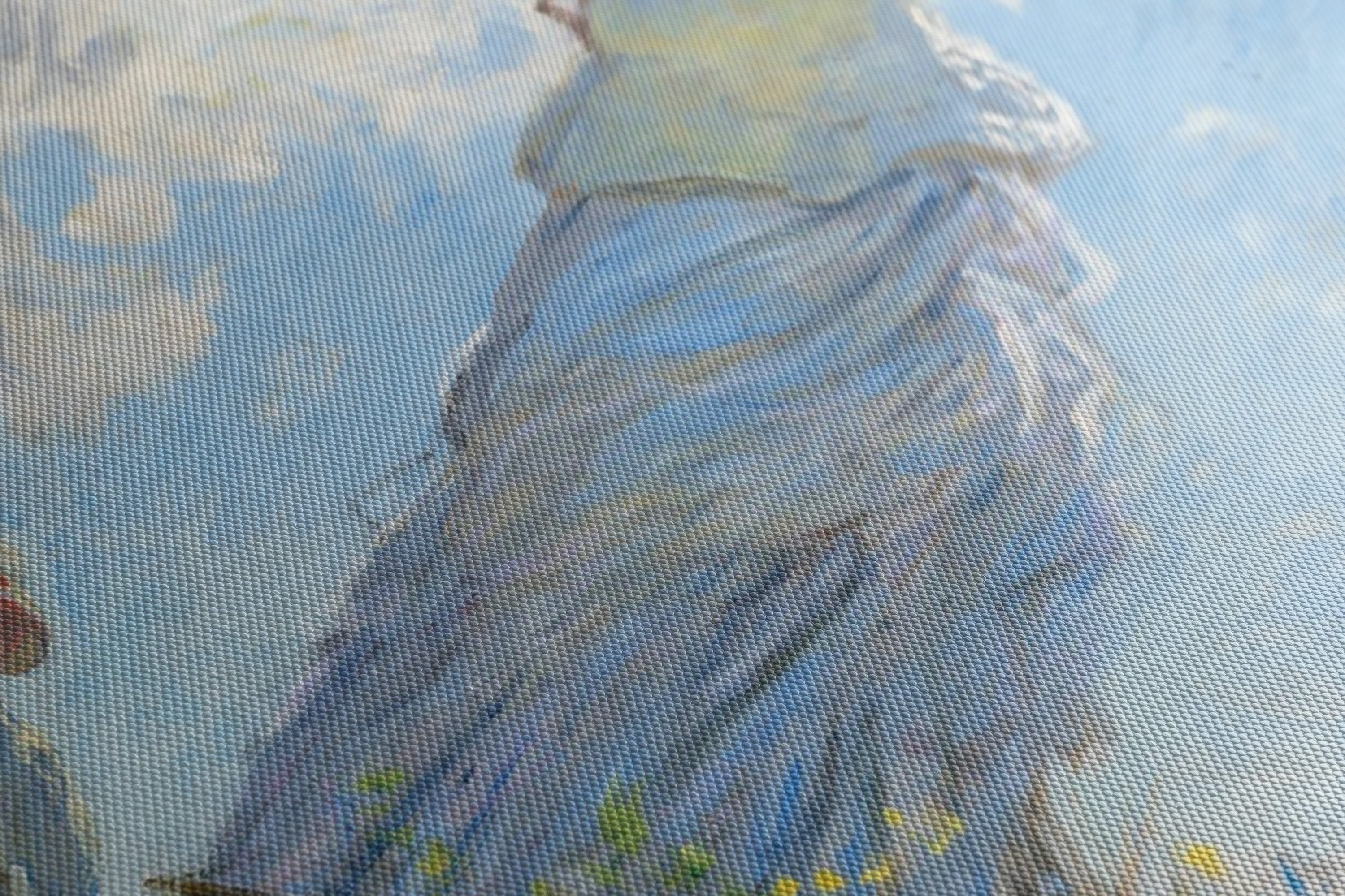 Obraz na płótnie "Pani Monet i jej syn" - Oscar Claude Monet - Obraz_Canvas szczegol.jpg