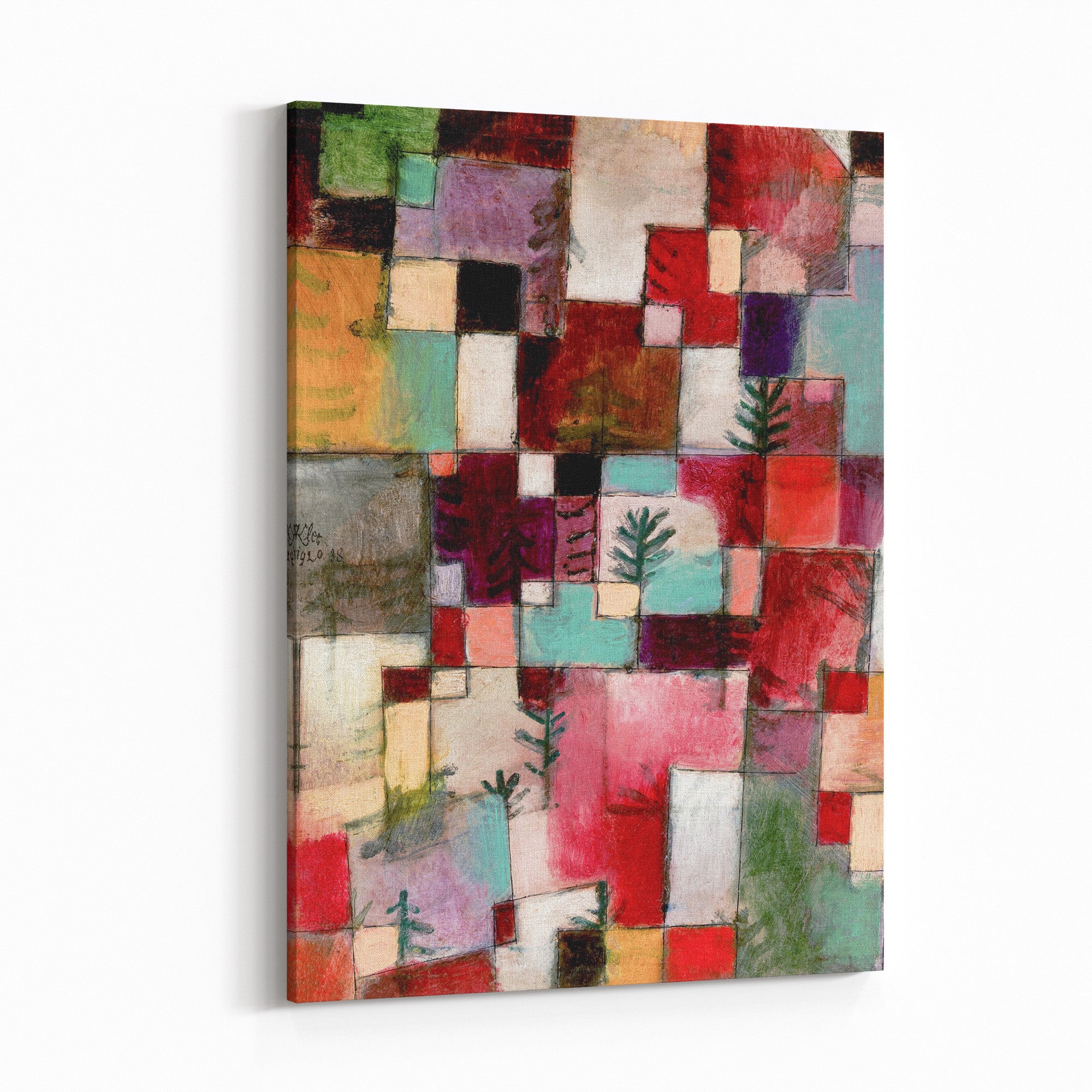 Obraz na płótnie "Rytmy czerwono-zielone i fioletowo-żółte" - Paul Klee - Obraz_Obraz na plotnie.jpg