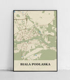 Plakat BIAŁA PODLASKA - Mapa miasta
