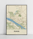 Plakat PŁOCK - Mapa miasta