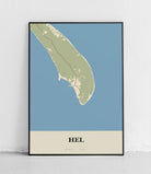 Plakat HEL - Mapa miasta