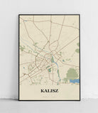 Plakat KALISZ - Mapa miasta