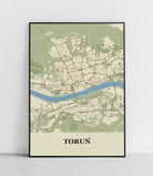 Plakat TORUŃ - Mapa miasta