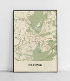 Plakat SŁUPSK - Mapa miasta