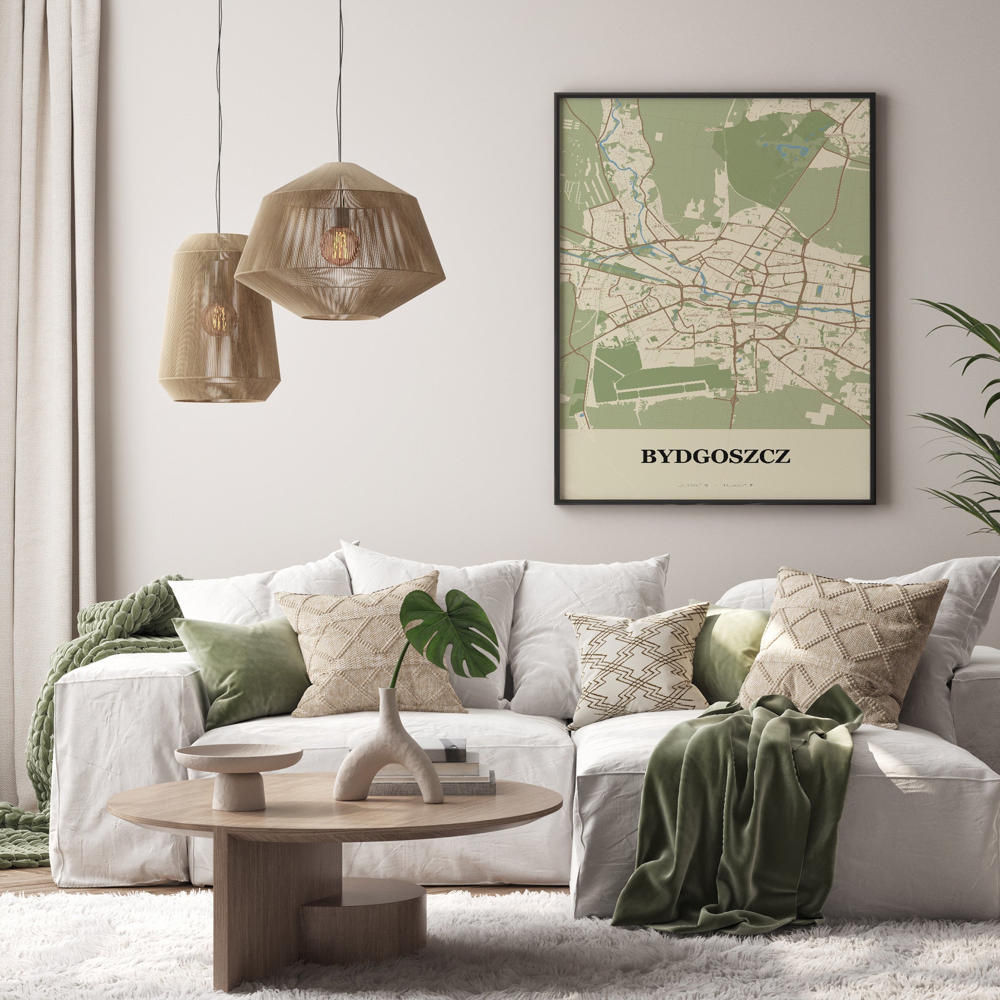 Plakat BYDGOSZCZ - Mapa miasta