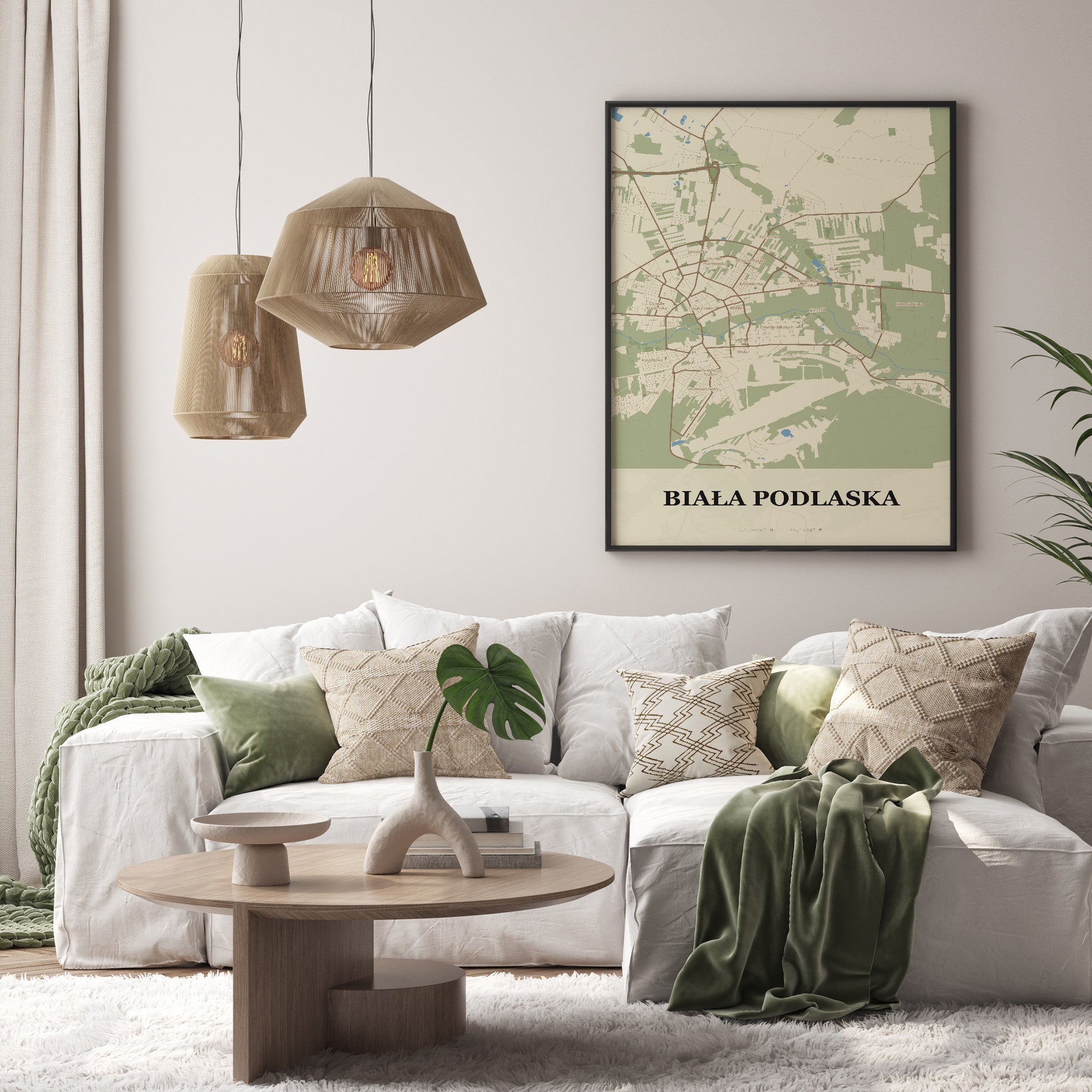 Plakat BIAŁA PODLASKA - Mapa miasta