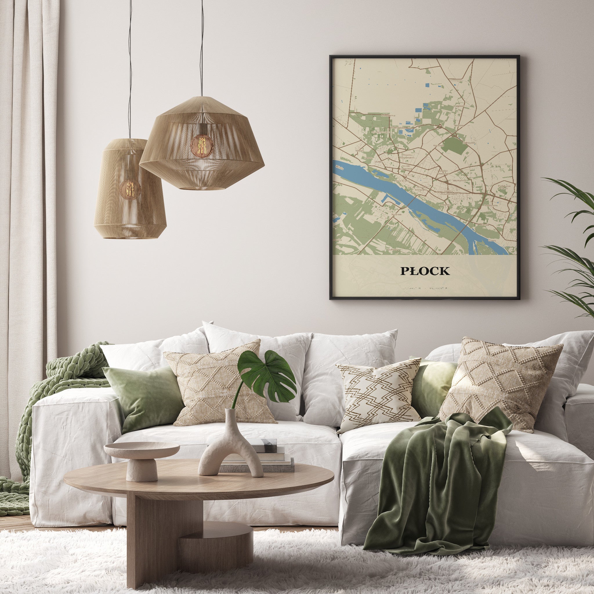 Plakat PŁOCK - Mapa miasta