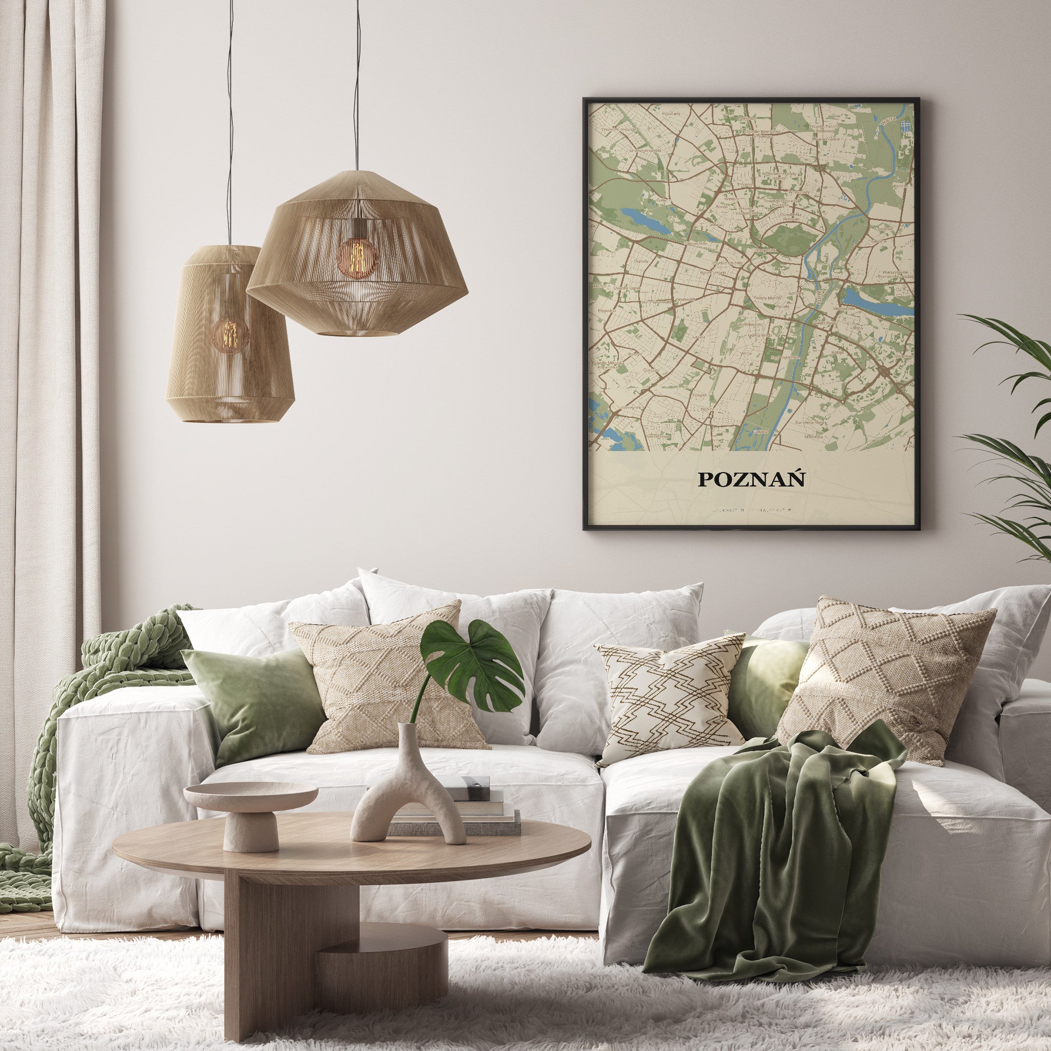 Plakat POZNAŃ - Mapa miasta
