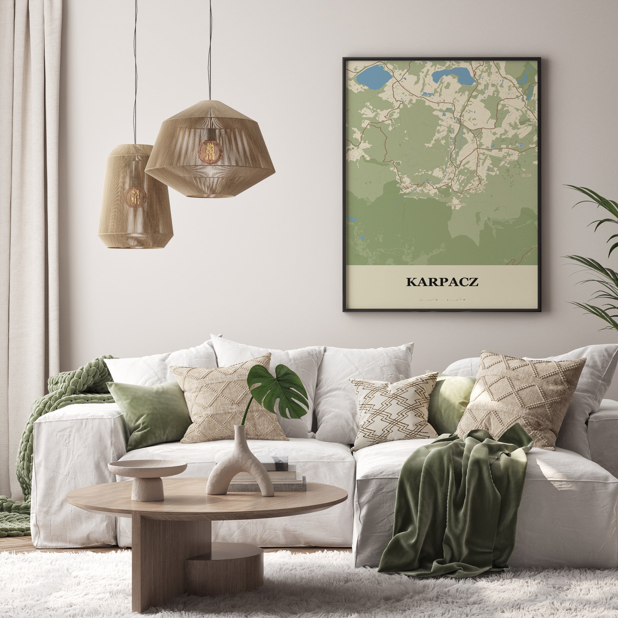 Plakat KARPACZ - Mapa miasta