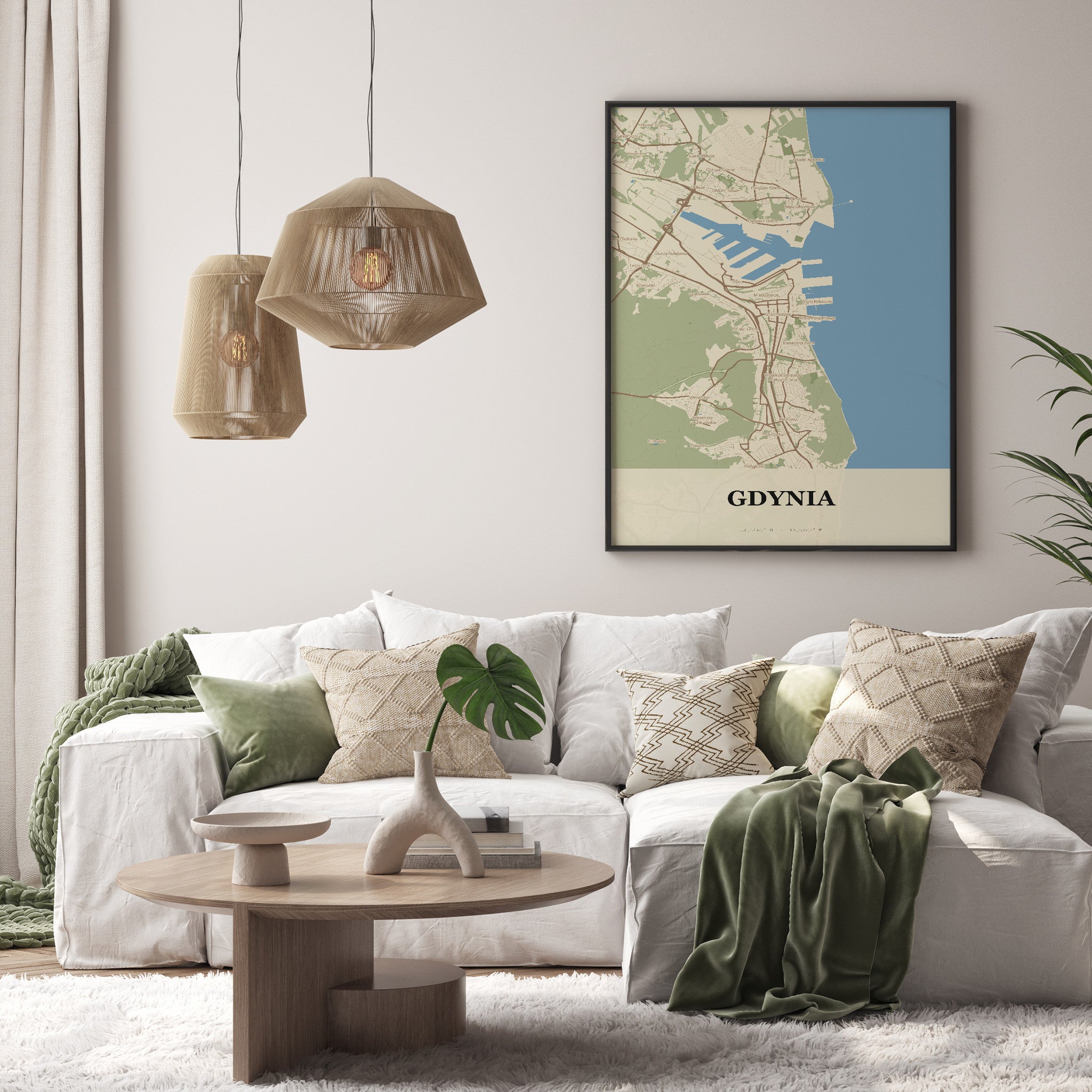 Plakat GDYNIA - Mapa miasta