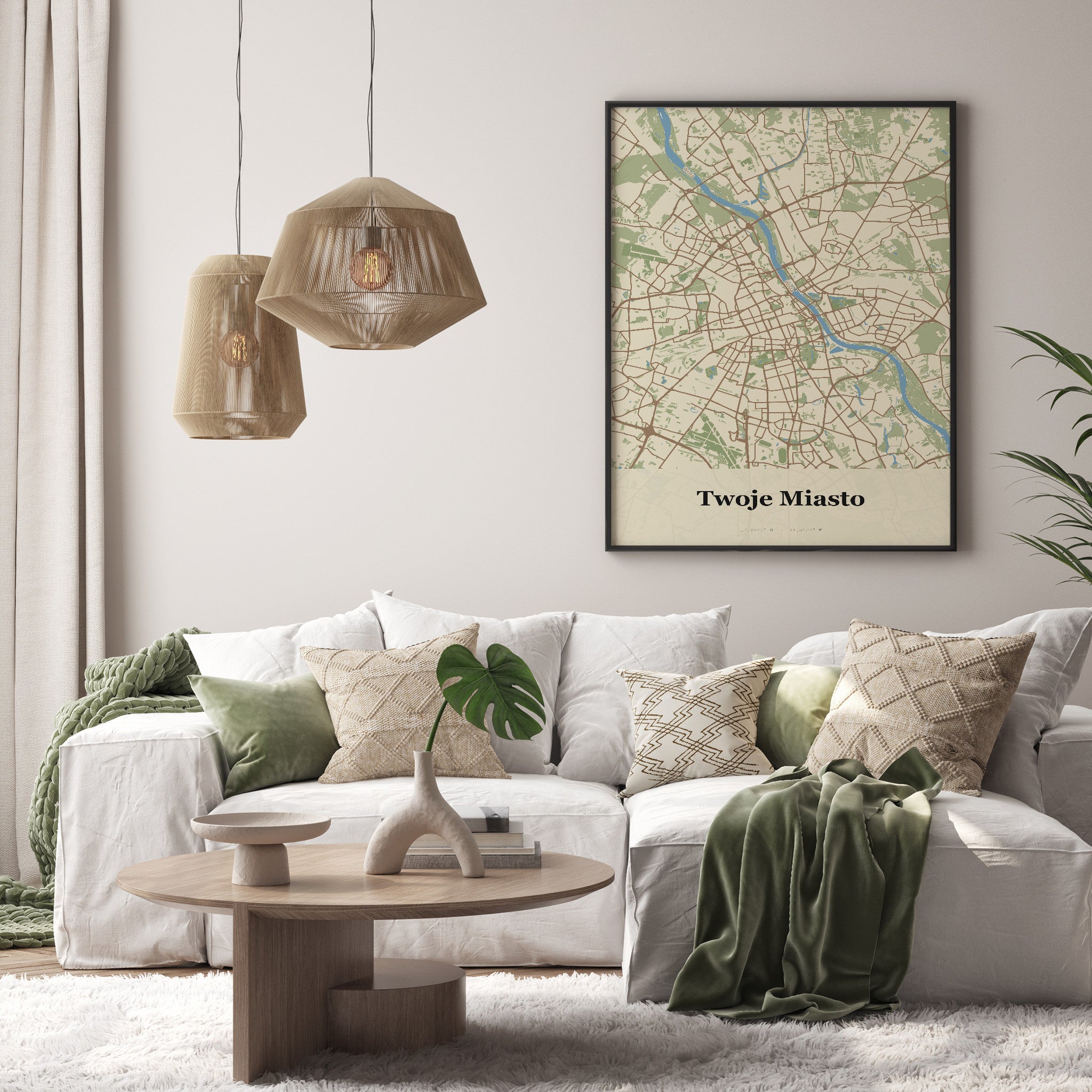 Plakat Twoje Miasto - Mapa miasta