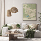 Plakat TYCHY - Mapa miasta