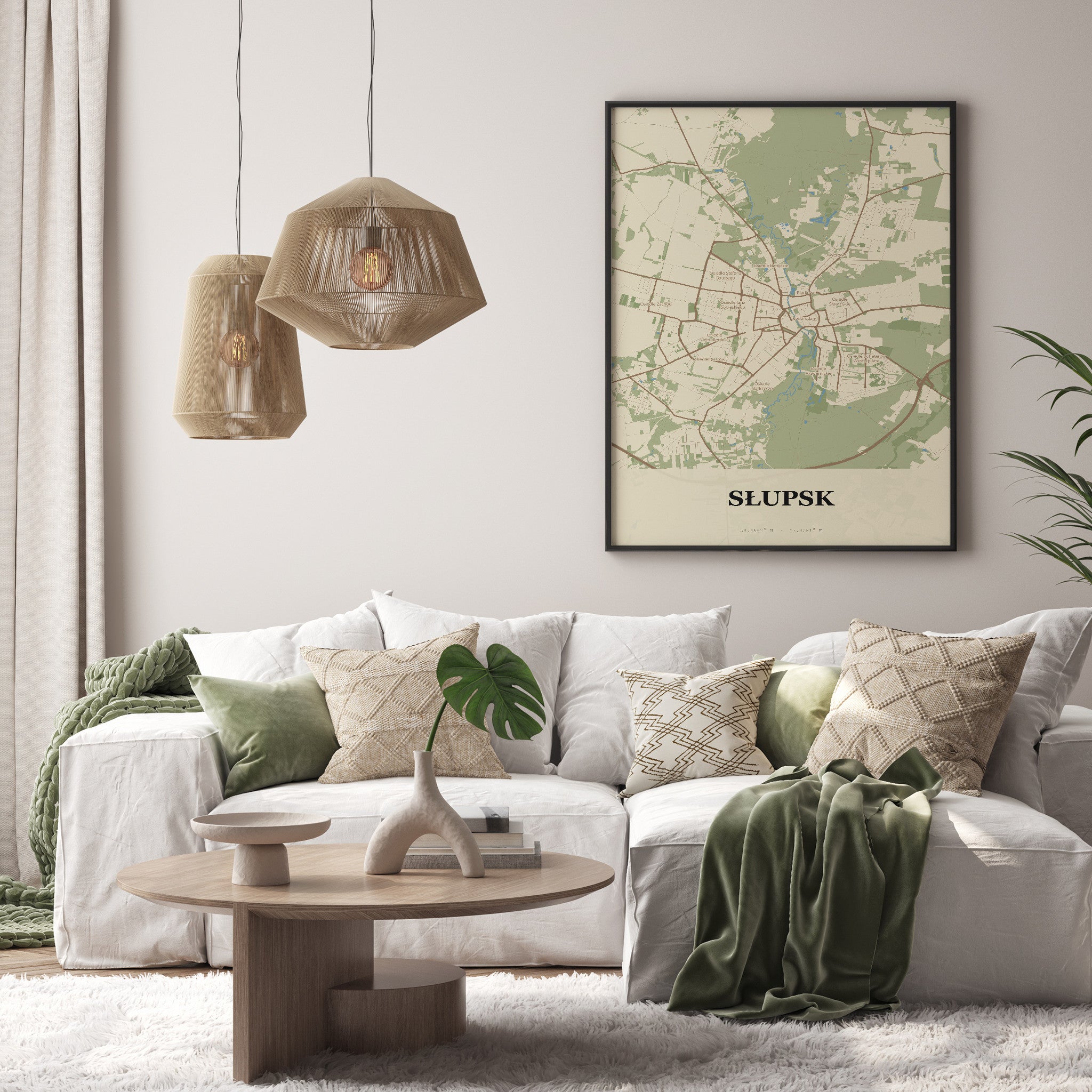 Plakat SŁUPSK - Mapa miasta