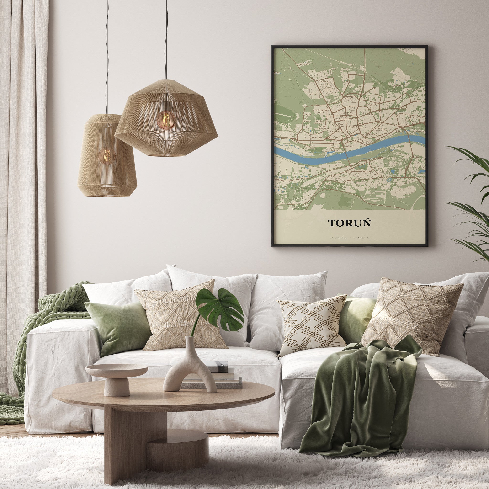 Plakat TORUŃ - Mapa miasta