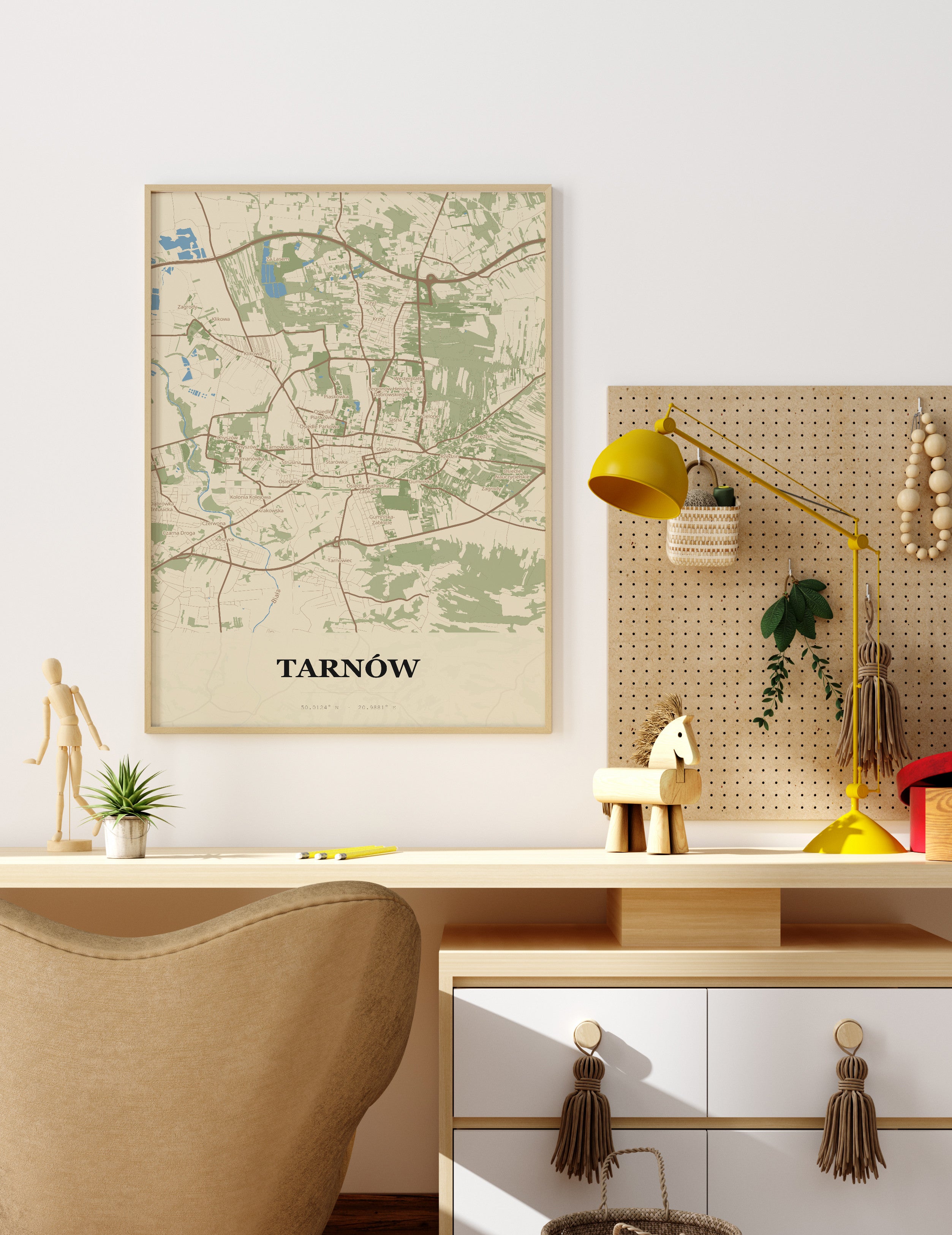 Plakat TARNÓW - Mapa miasta