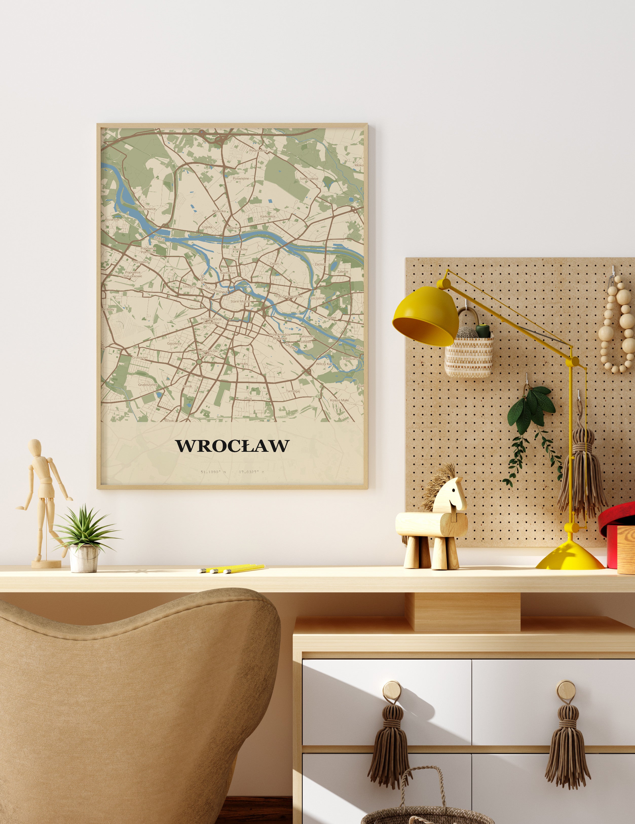 Plakat WROCŁAW - Mapa miasta