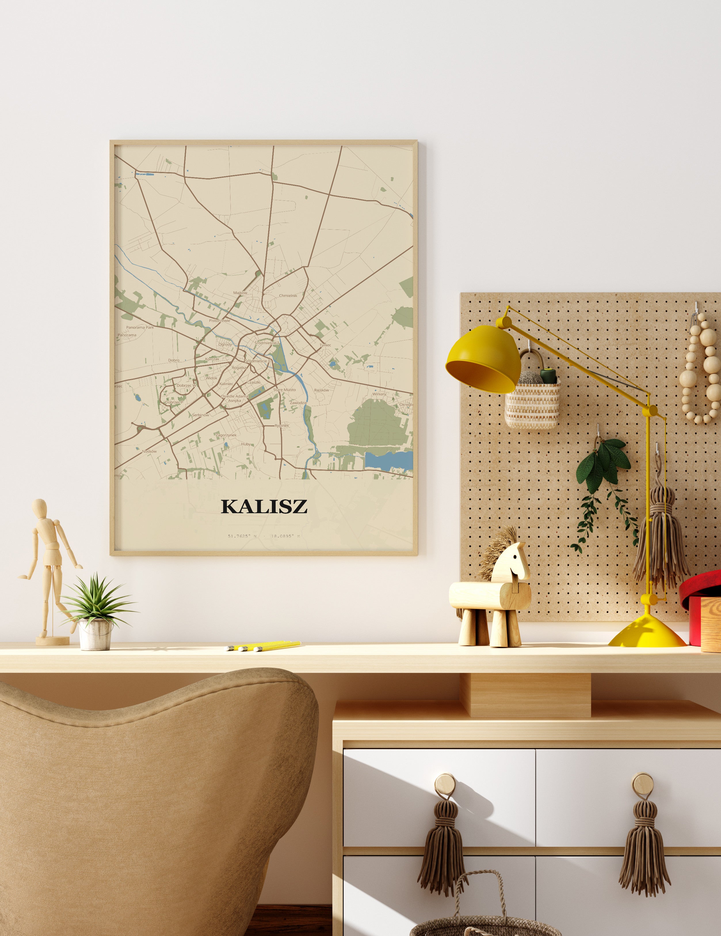Plakat KALISZ - Mapa miasta