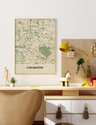 Plakat CHORZÓW - Mapa miasta