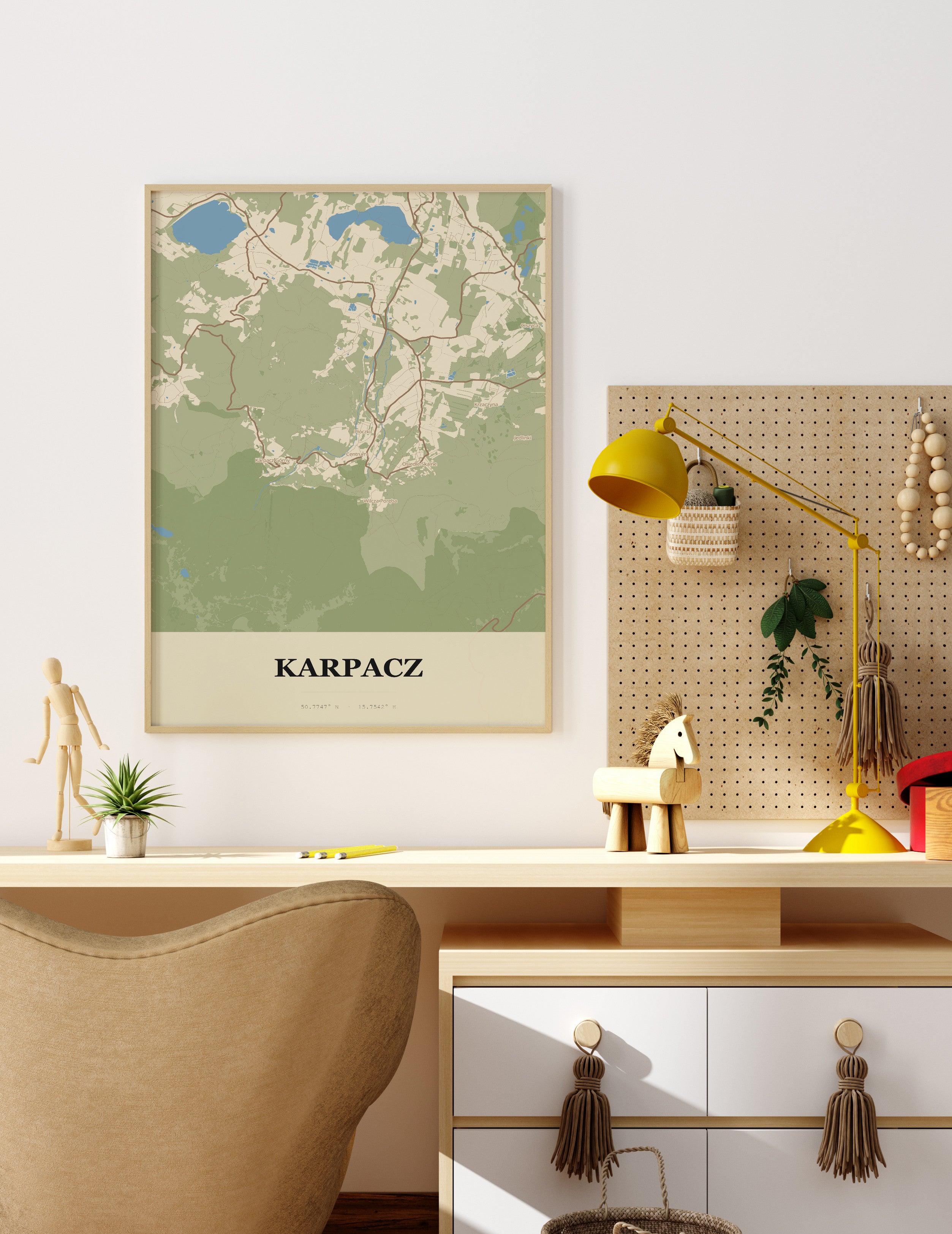 Plakat KARPACZ - Mapa miasta