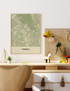 Plakat WISŁA - Mapa miasta