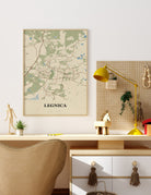 Plakat LEGNICA - Mapa miasta