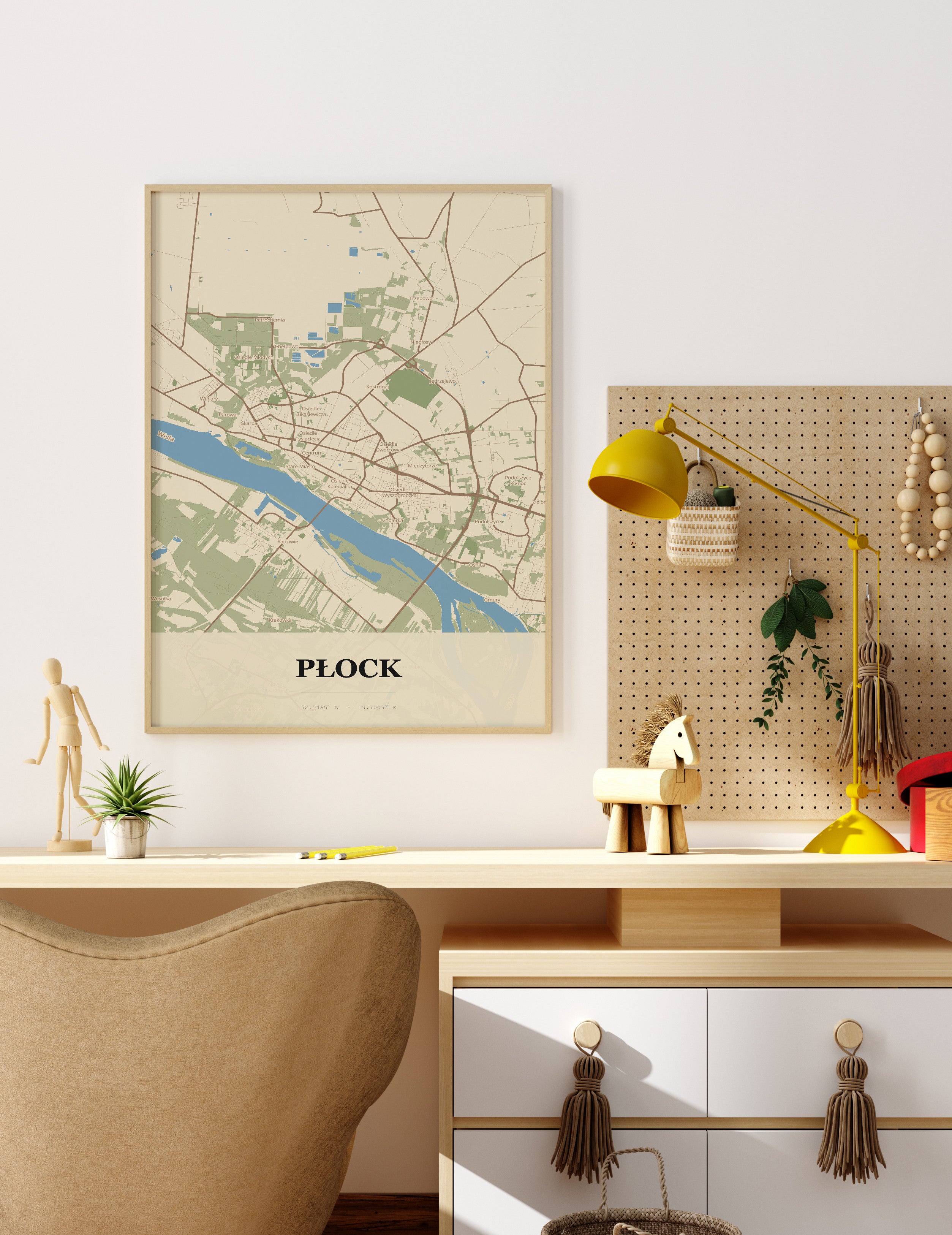 Plakat PŁOCK - Mapa miasta