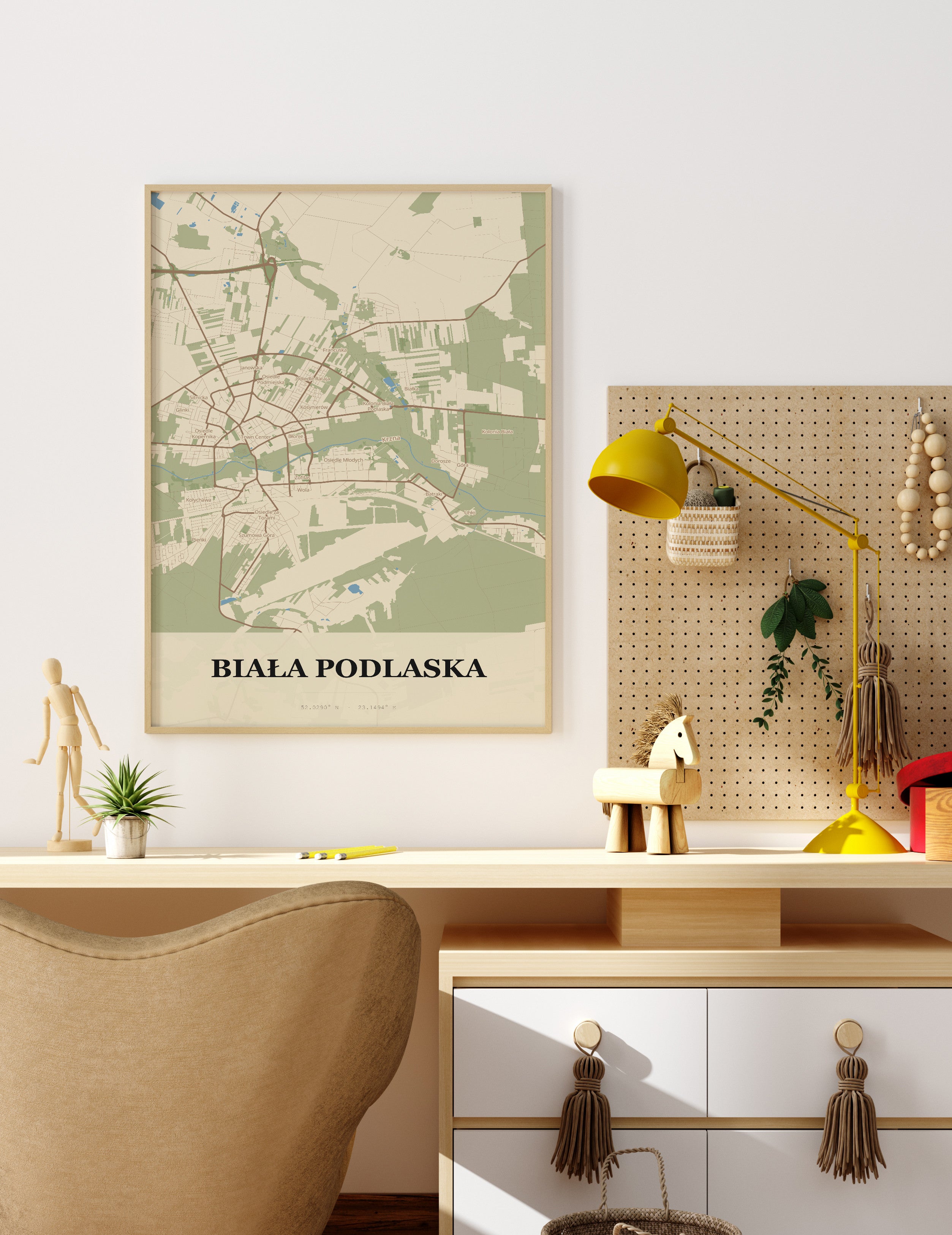 Plakat BIAŁA PODLASKA - Mapa miasta