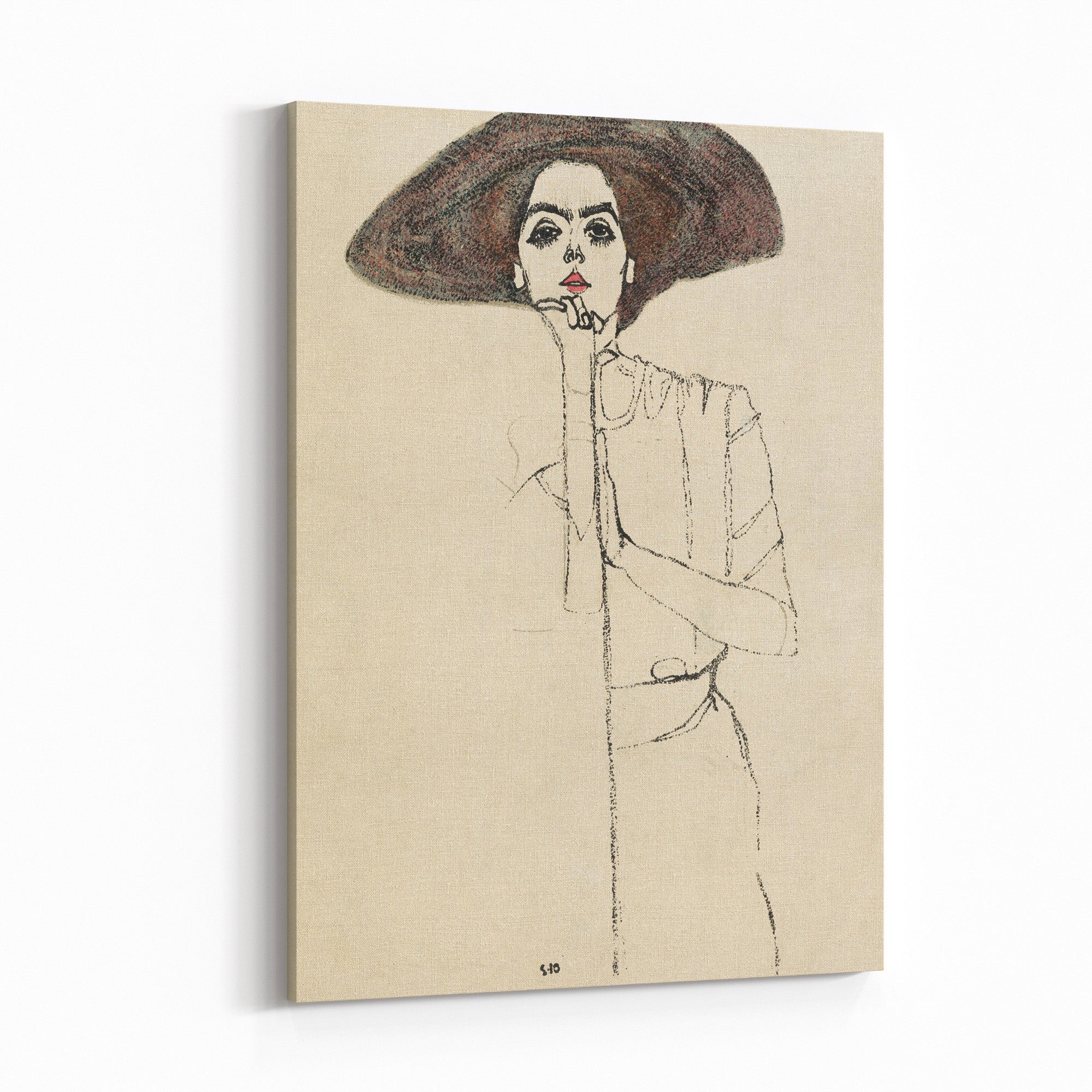 Obraz na płótnie "Portret Kobiety" - Egon Schiele - Portret Kobiety_Obraz na plotnie.jpg